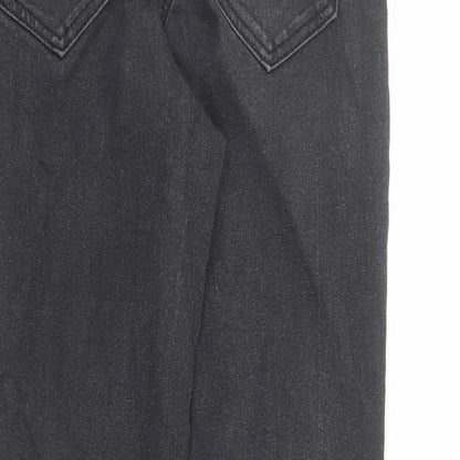 Dorothy Perkins Womens Black Cotton Skinny Jeans Size 8 L26 in Regular Zip - Glitter