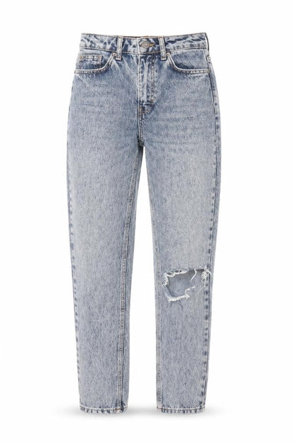 Womens UK Size 26 in Topshop Regular Fit Mom Blue Jeans