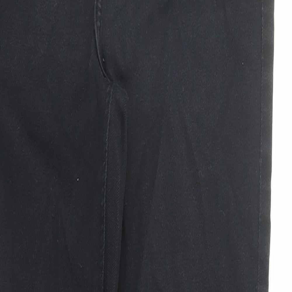 River Island Womens Black Cotton Skinny Jeans Size 12 L28 in Regular Zip