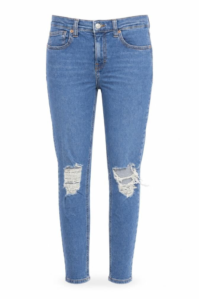 Womens UK Size 28 in Topshop Regular Fit Skinny Blue Jeans