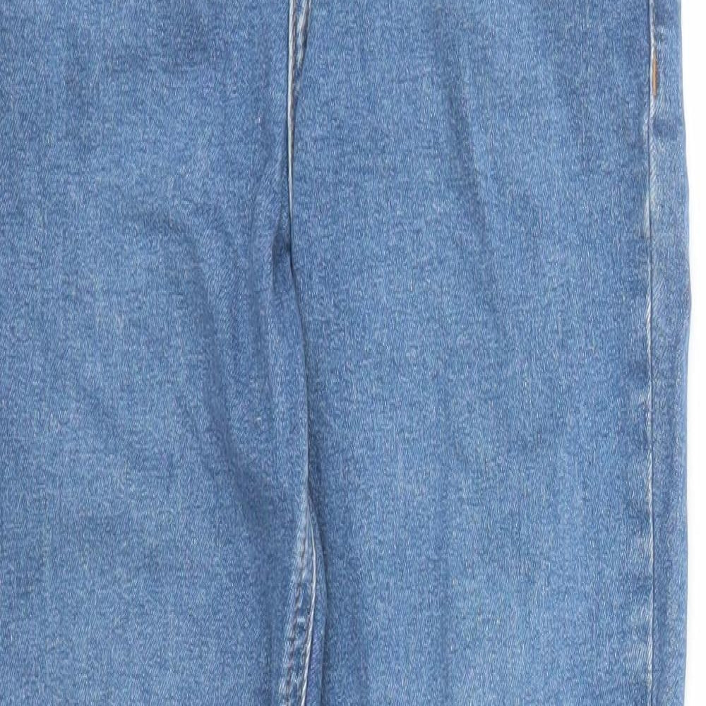 Topshop Womens Blue Cotton Skinny Jeans Size 28 in L27 in Regular Zip