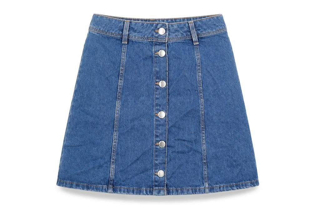 Womens UK Size 8 Divided by H&M A-Line Denim Skirt