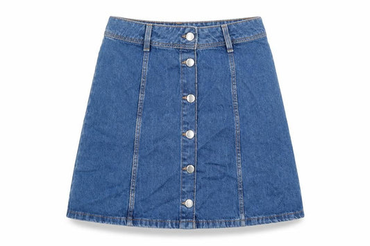 Womens UK Size 8 Divided by H&M A-Line Denim Skirt