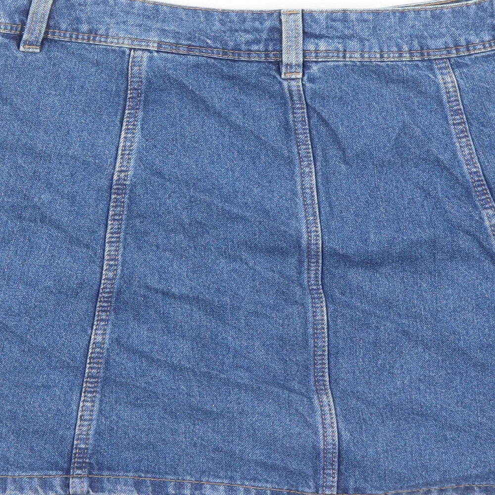 Womens UK Size 8 Divided by H&M A-Line Denim Skirt