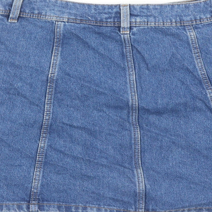 Womens UK Size 8 Divided by H&M A-Line Denim Skirt