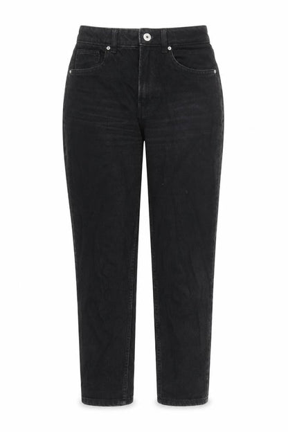 Womens UK Size 26 in Bershka Regular Fit Mom Black Jeans