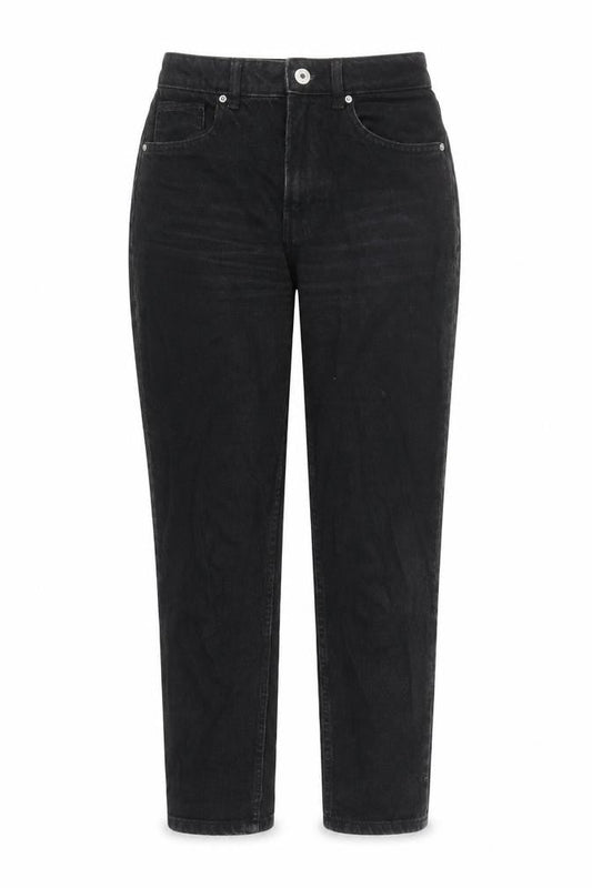 Womens UK Size 26 in Bershka Regular Fit Mom Black Jeans
