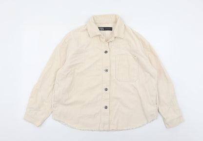 Zara Womens Beige Jacket Size XS Button