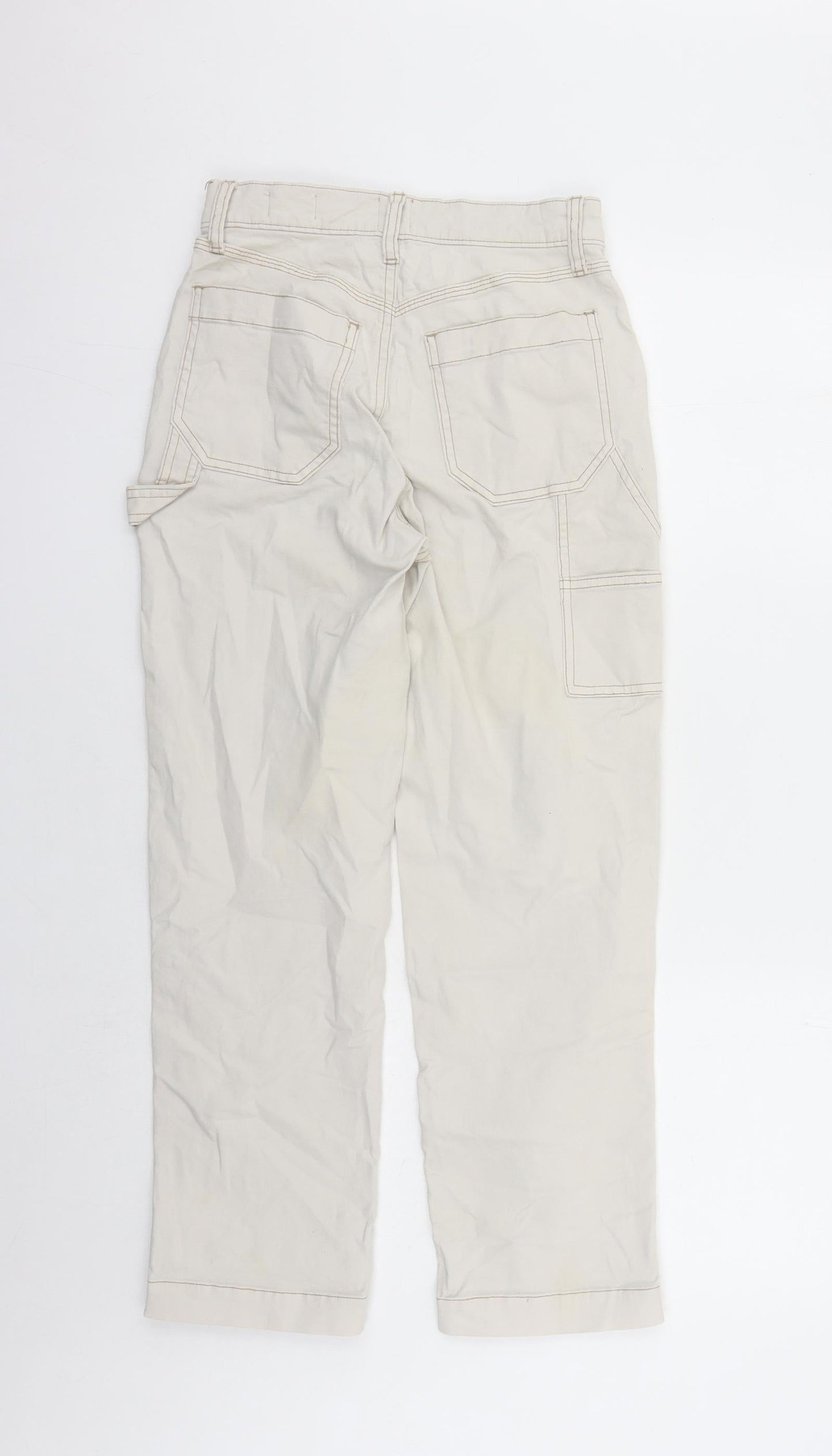 Gap Womens Beige Cotton Cropped Jeans Size 26 in L25 in Regular Zip