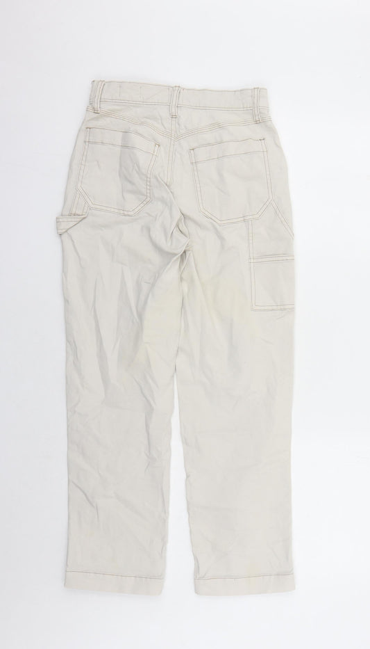 Gap Womens Beige Cotton Cropped Jeans Size 26 in L25 in Regular Zip