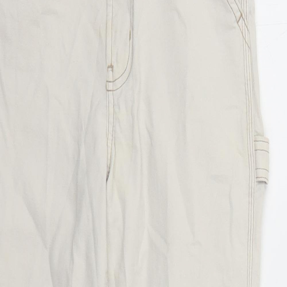 Gap Womens Beige Cotton Cropped Jeans Size 26 in L25 in Regular Zip