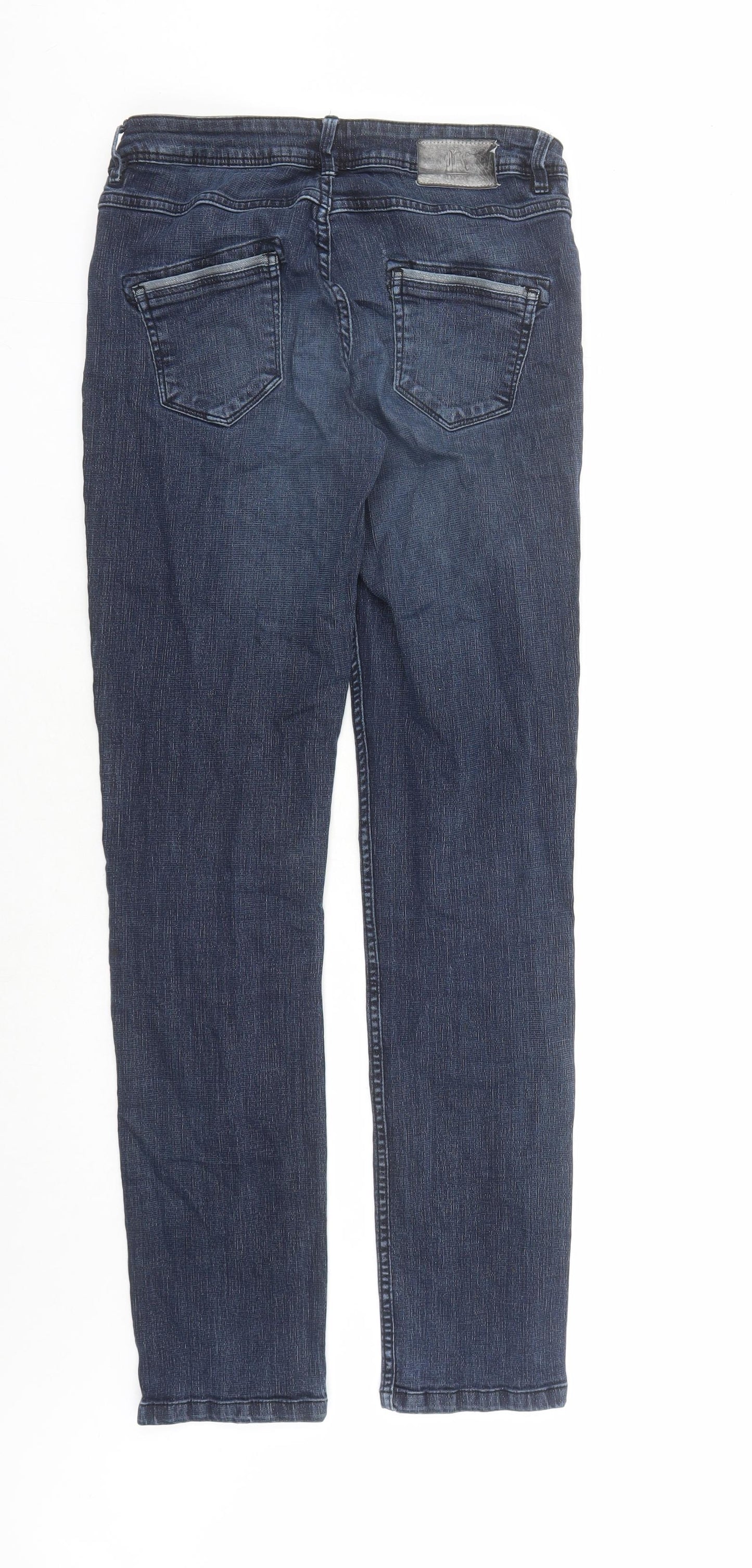 Womens UK Size 30 in Miss Captain Regular Fit Straight Blue Jeans