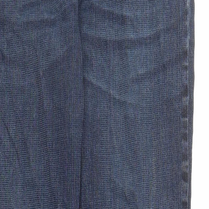 Womens UK Size 30 in Miss Captain Regular Fit Straight Blue Jeans