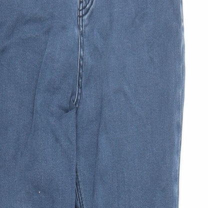 TU Womens Blue Cotton Skinny Jeans Size 12 L30 in Regular Zip