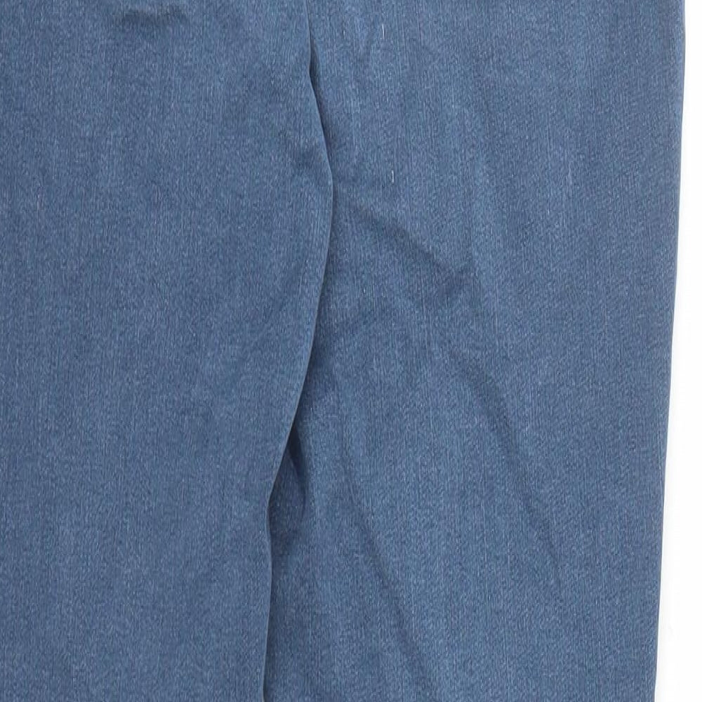 TU Womens Blue Cotton Skinny Jeans Size 12 L30 in Regular Zip