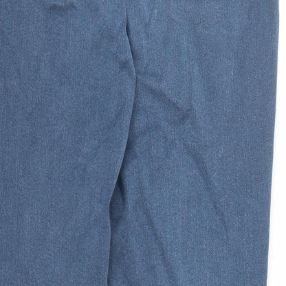 TU Womens Blue Cotton Skinny Jeans Size 12 L30 in Regular Zip
