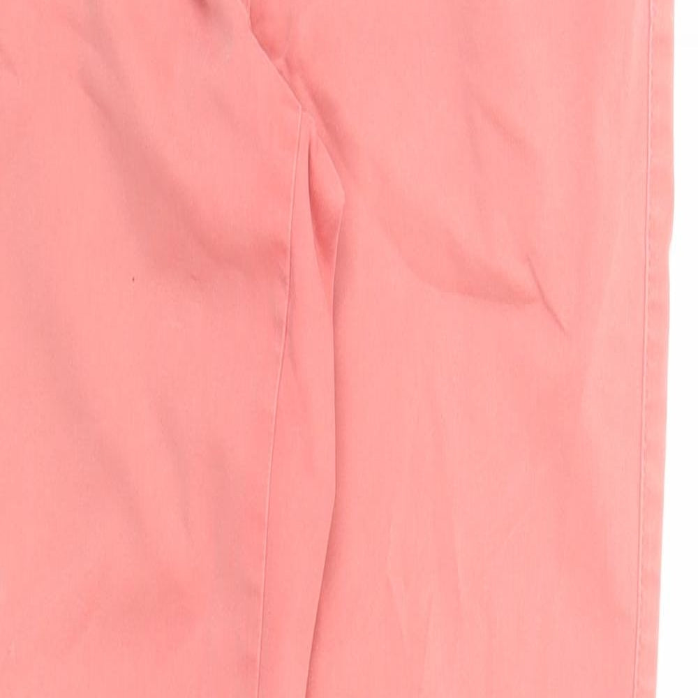 Olsen Womens Orange Cotton Straight Jeans Size 30 in L29 in Regular Zip