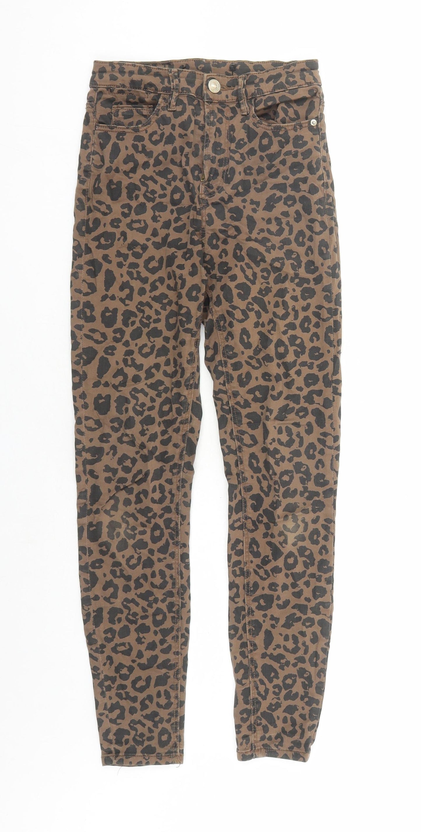 Womens UK Size 26 in Stradivarius Regular Fit Skinny Brown Jeans