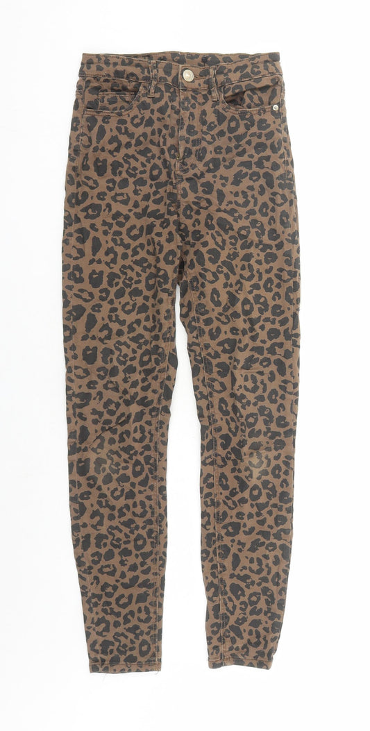 Womens UK Size 26 in Stradivarius Regular Fit Skinny Brown Jeans