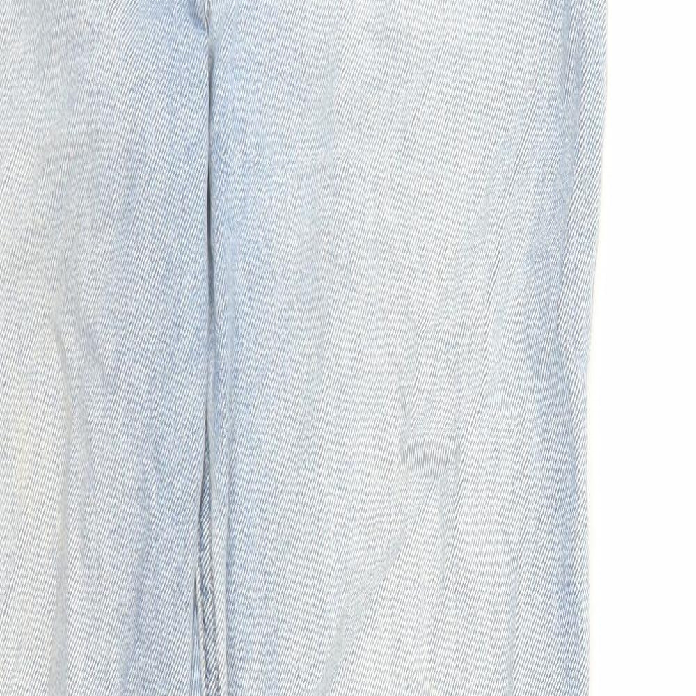 Hollister Womens Blue Cotton Straight Jeans Size 24 in L29 in Regular Zip