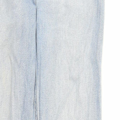 Hollister Womens Blue Cotton Straight Jeans Size 24 in L29 in Regular Zip