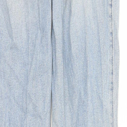 Hollister Womens Blue Cotton Straight Jeans Size 24 in L29 in Regular Zip