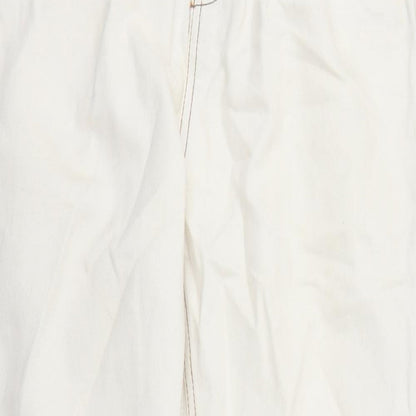 Noisy may Womens Beige Cotton Straight Jeans Size 28 in L27 in Regular Zip