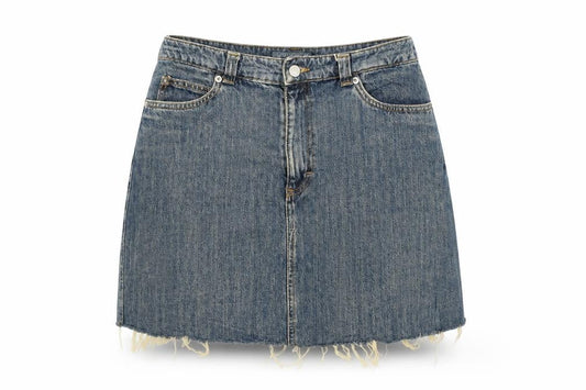 Womens UK Size 30 in Jackpot A-Line Denim Skirt