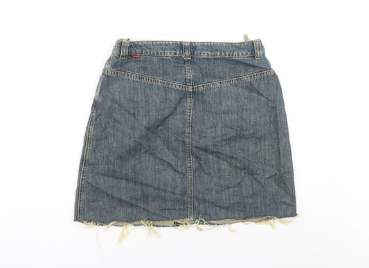 Womens UK Size 30 in Jackpot A-Line Denim Skirt