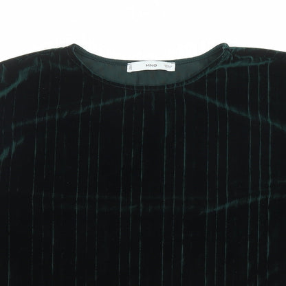 Womens UK Size S MNG Green Basic T-Shirt