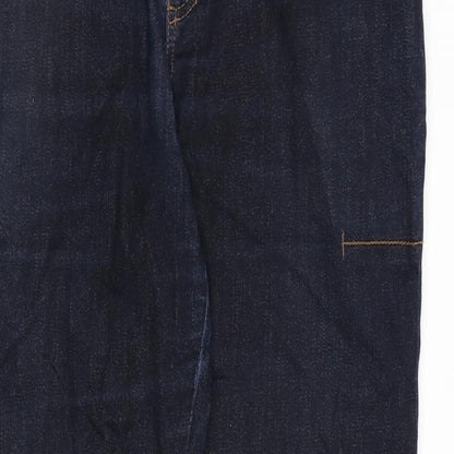 Mandatory Mens Blue Cotton Straight Jeans Size 34 in L30 in Regular Zip