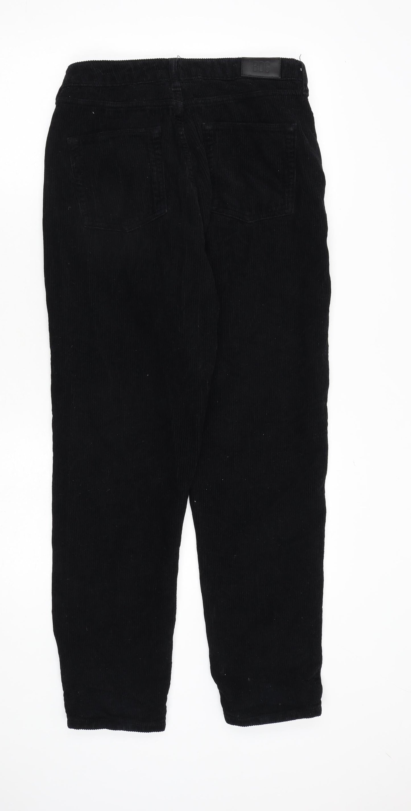 Womens UK Size 30 in BDG Regular Fit  Black Trousers