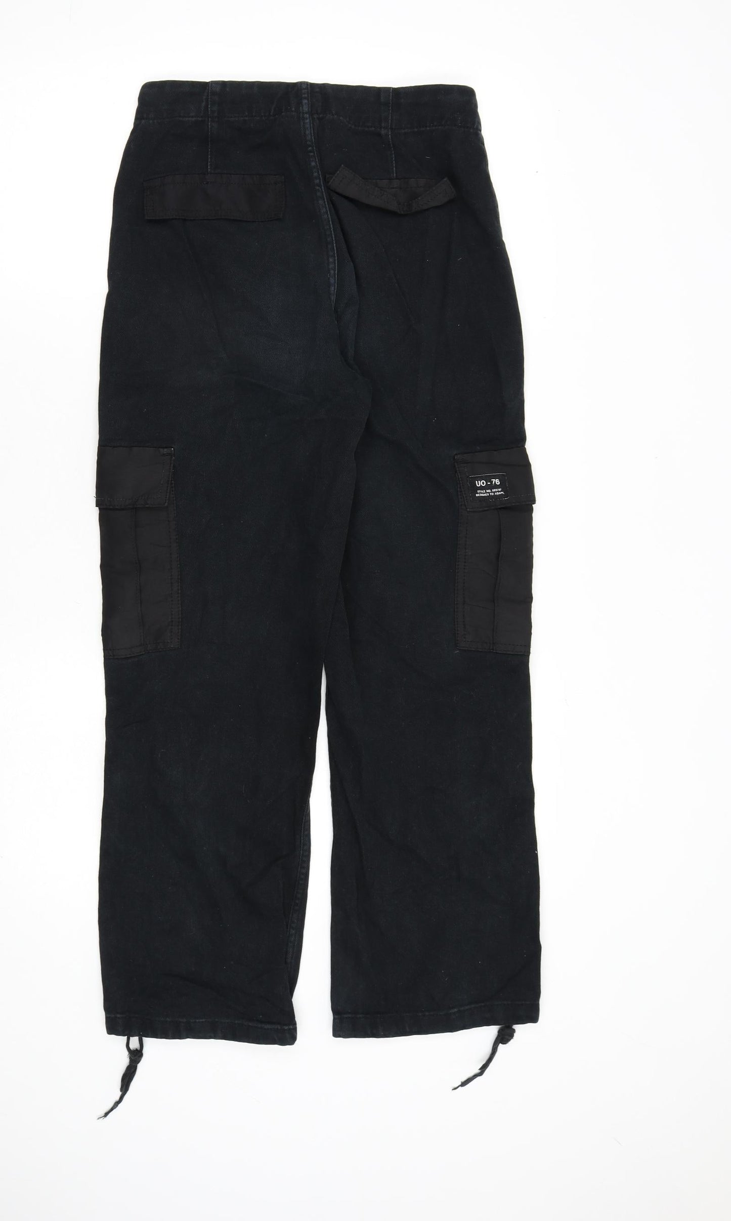 BDG Womens Black Cotton Straight Jeans Size S L27 in Regular Zip