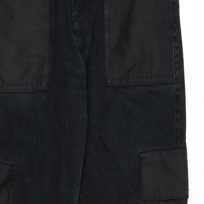 BDG Womens Black Cotton Straight Jeans Size S L27 in Regular Zip