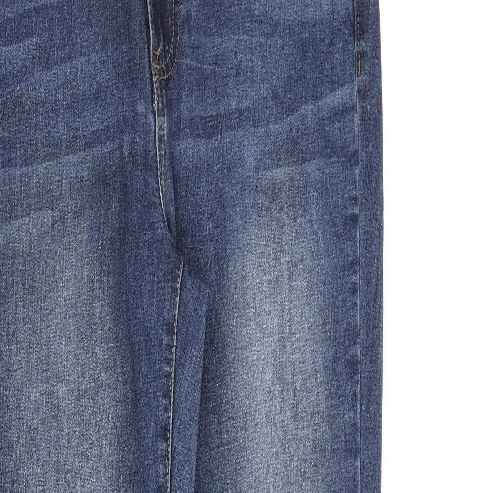 Buffalo Womens Blue Cotton Skinny Jeans Size 10 L28 in Regular Zip