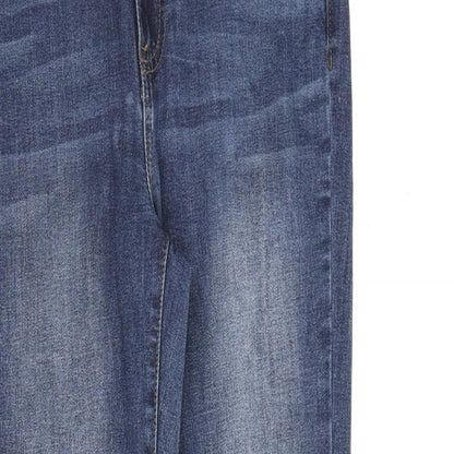 Buffalo Womens Blue Cotton Skinny Jeans Size 10 L28 in Regular Zip