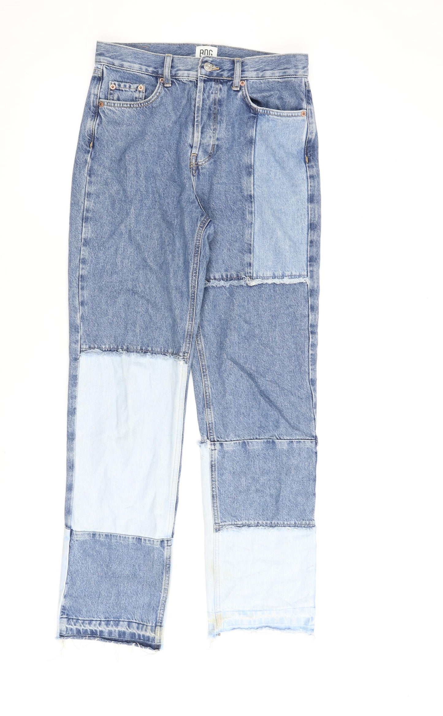 BDG Womens Blue Cotton Straight Jeans Size 28 in L32 in Regular Button