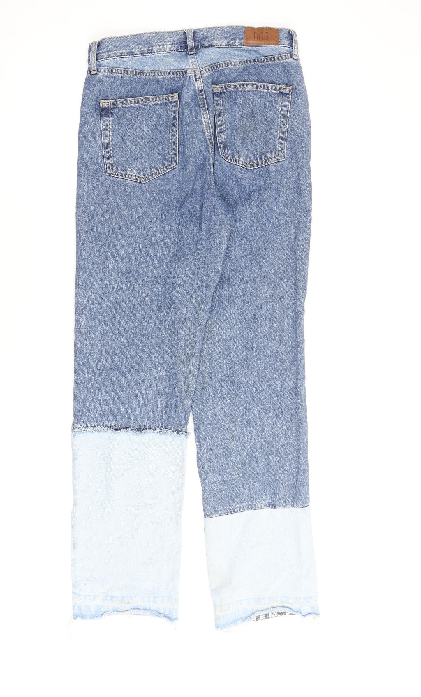 BDG Womens Blue Cotton Straight Jeans Size 28 in L32 in Regular Button