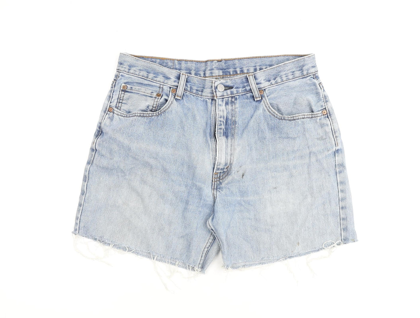 Levi's Mens Blue Cotton Bermuda Shorts Size 34 in Regular Button