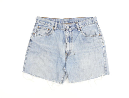 Levi's Mens Blue Cotton Bermuda Shorts Size 34 in Regular Button