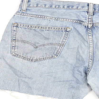 Levi's Mens Blue Cotton Bermuda Shorts Size 34 in Regular Button