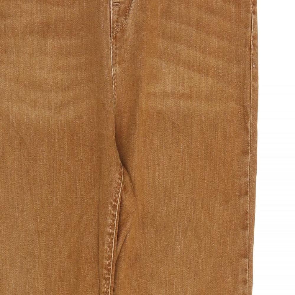 United Colors of Benetton Womens Brown Cotton Skinny Jeans Size 29 in L29 in Regular Zip