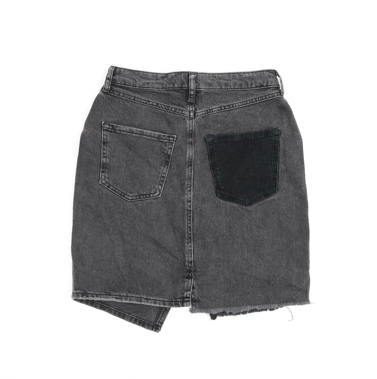 Womens UK Size 8 River Island A-Line Denim Skirt