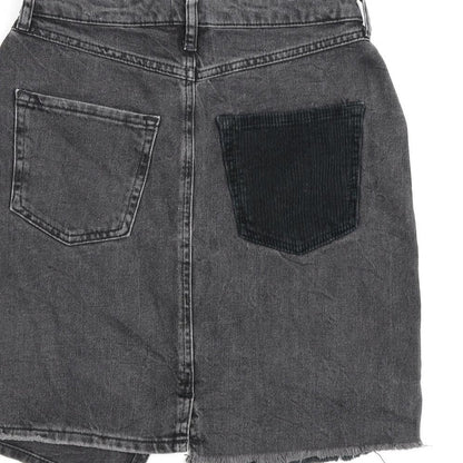 Womens UK Size 8 River Island A-Line Denim Skirt
