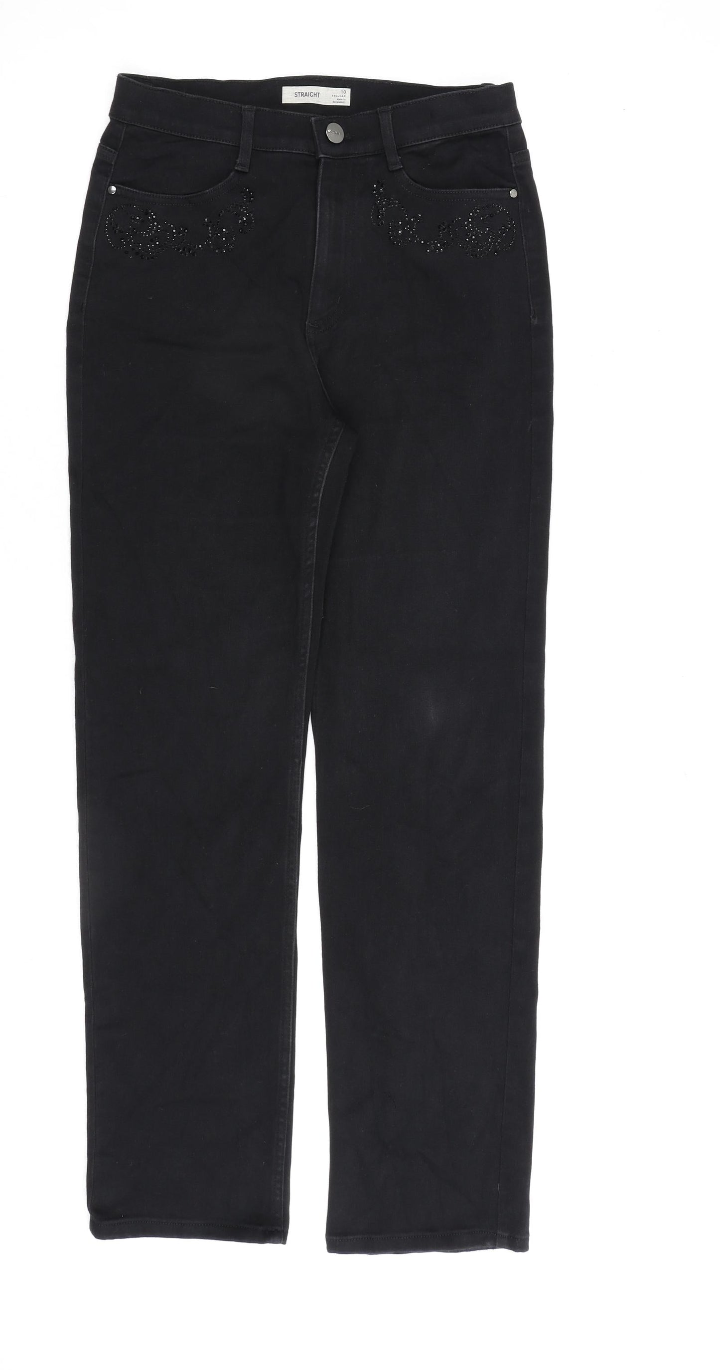 Womens UK Size 10 Marks and Spencer Regular Fit Skinny Black Jeans