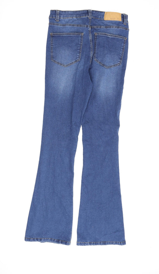 Noisy may Womens Blue Cotton Bootcut Jeans Size 28 in L31 in Regular Zip