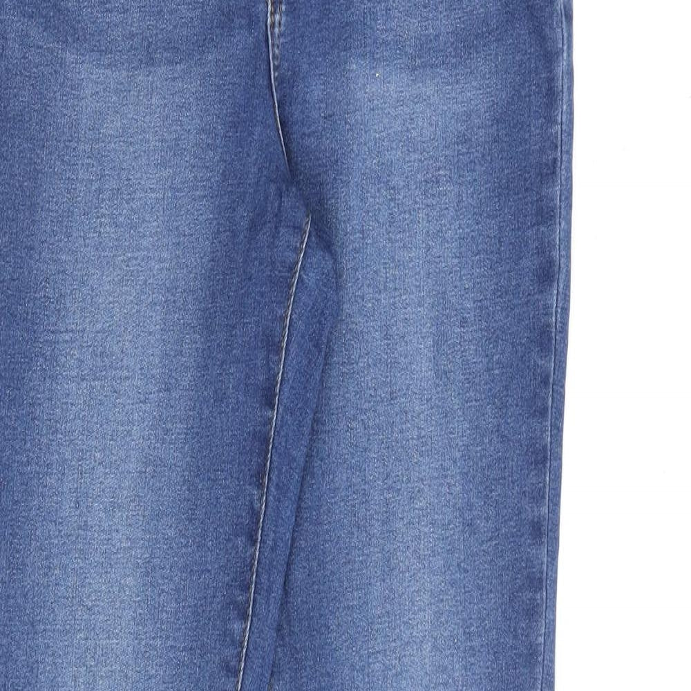 Noisy may Womens Blue Cotton Bootcut Jeans Size 28 in L31 in Regular Zip