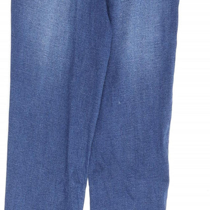 Noisy may Womens Blue Cotton Bootcut Jeans Size 28 in L31 in Regular Zip