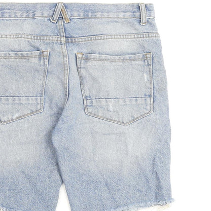 Denim & Co. Mens Blue Cotton Bermuda Shorts Size 30 in L9 in Regular Button