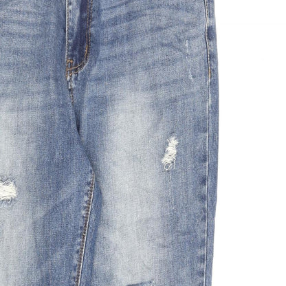 H. Connect Womens Blue Cotton Mom Jeans Size 32 in L27 in Regular Zip